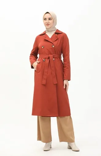 Trench Coat Couleur brique 6942-02