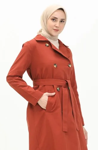 Trench Coat Couleur brique 6942-02