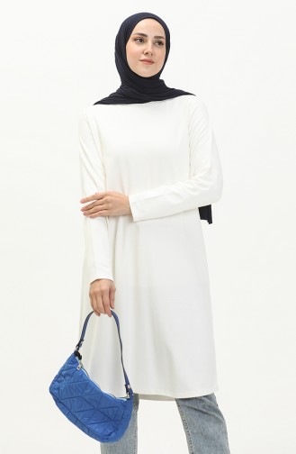 Basic Tunika mit Fledermausärmeln 8563-01 Ekrü 8563-01
