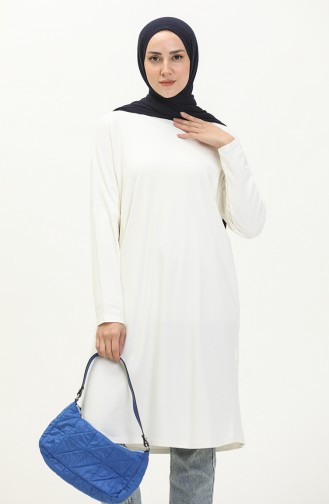 Basic Tunika mit Fledermausärmeln 8563-01 Ekrü 8563-01