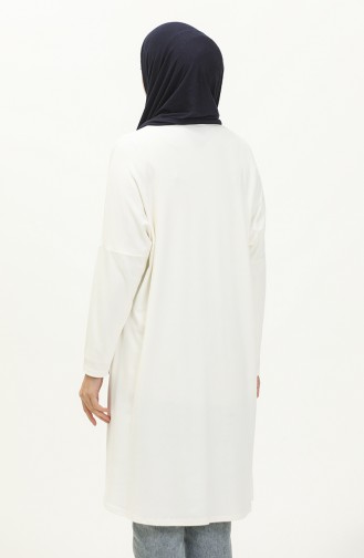 Basic Tunika mit Fledermausärmeln 8563-01 Ekrü 8563-01