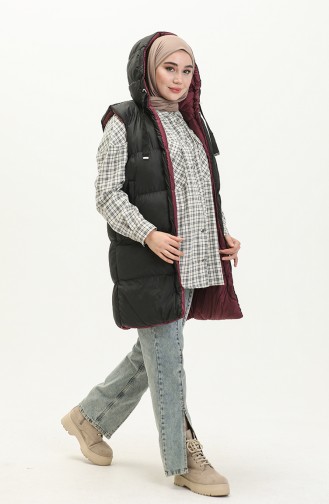 Claret red Gilet 9014-06