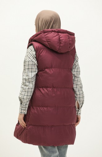 Claret red Gilet 9014-06