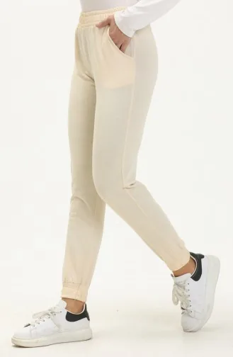 Two Yarn Sweatpants 1078-04 Cream 1078-04