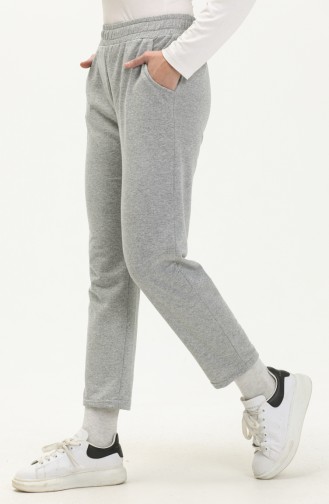 Pantalon de Jogging à deux Fils 1083-03 Gris 1083-03