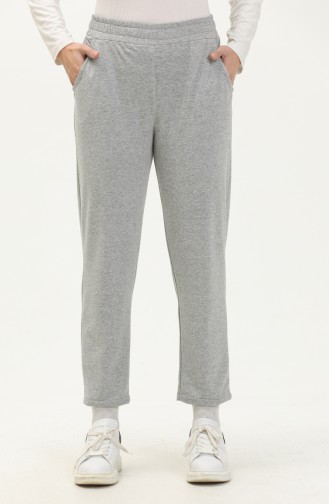 Zweifädige Jogginghose mit Taschendetail 1083-03 Grau 1083-03