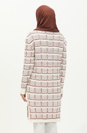 Trikot geknöpfte Strickjacke 80061-01 Ekrü 80061-01