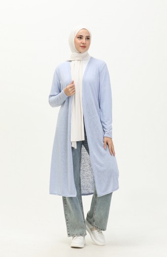 Cardigan Long Basique 8567-01 Bleu 8567-01