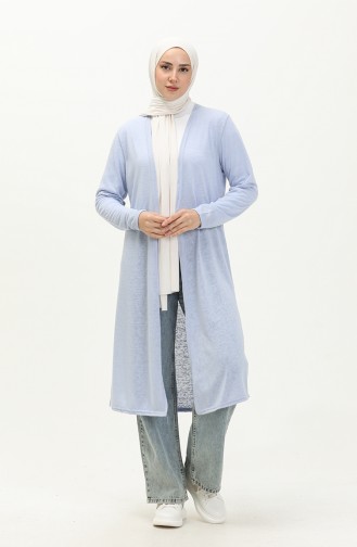 Cardigan Long Basique 8567-01 Bleu 8567-01