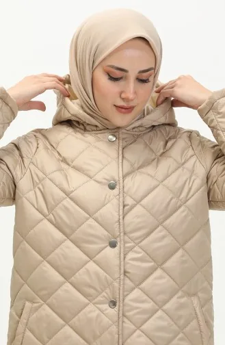 معطف طويل أصفر خردل 6952-02