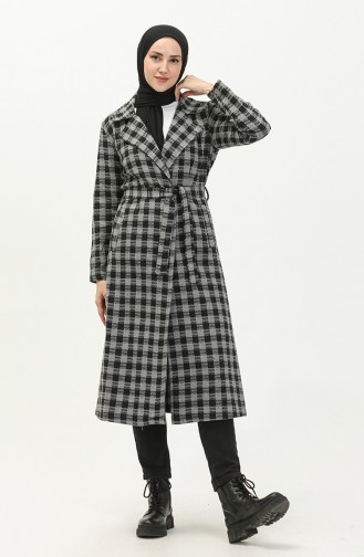 Plaid Belted Cape 5507-04 Anthracite 5507-04