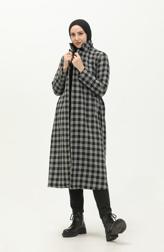 Plaid Belted Cape 5507-04 Anthracite 5507-04