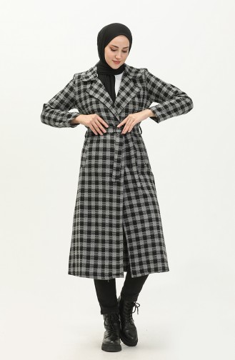 Plaid Belted Cape 5507-04 Anthracite 5507-04