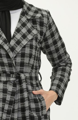 Plaid Belted Cape 5507-04 Anthracite 5507-04
