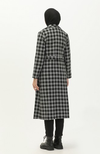 Plaid Belted Cape 5507-04 Anthracite 5507-04