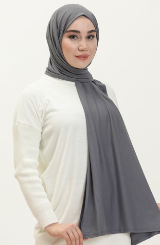 شال قطن ممشط M2387-11 رمادي غامق 2387-11