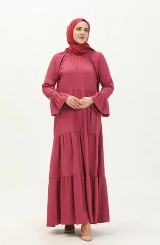Lastikli Elbise 1833-01 Gül Kurusu