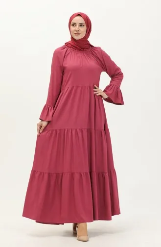 Lastikli Elbise 1833-01 Gül Kurusu