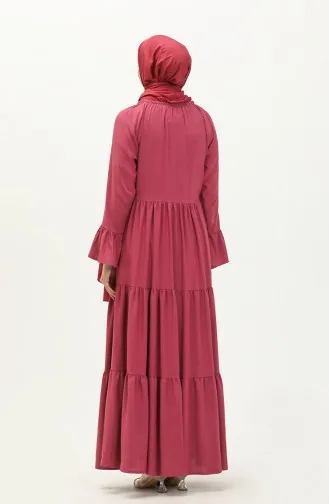 Lastikli Elbise 1833-01 Gül Kurusu