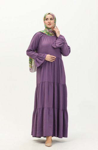 Elastisches Kleid 1833-03 Violett 1833-03