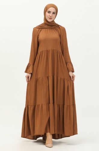 Elastisches Kleid 1833-04 Tabak 1833-04