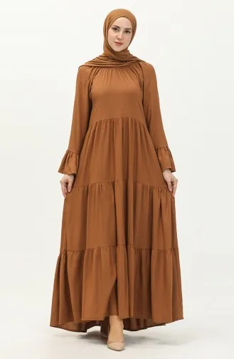 Elastisches Kleid 1833-04 Tabak 1833-04