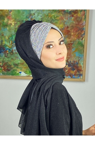 Black Ready to Wear Turban 17ŞAL52-01