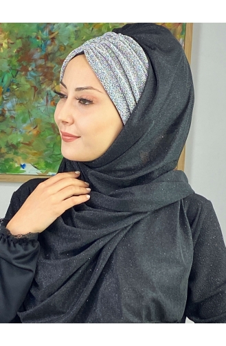 Black Ready to wear Turban 17ŞAL52-01