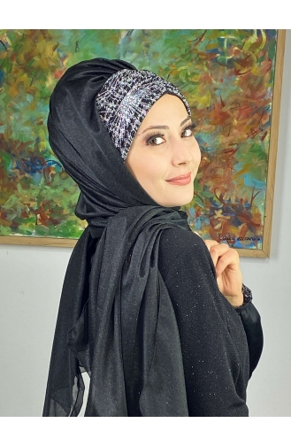 Black Ready to Wear Turban 17ŞAL52-02