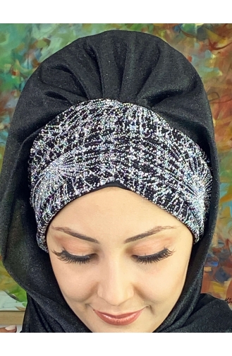 Black Ready to Wear Turban 17ŞAL52-02