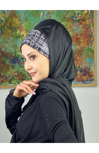 Black Ready to Wear Turban 17ŞAL52-02