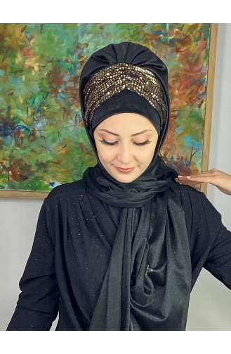 Golden Yellow Ready to wear Turban 17ŞAL52-03