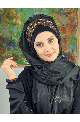 Golden Yellow Ready to wear Turban 17ŞAL52-03