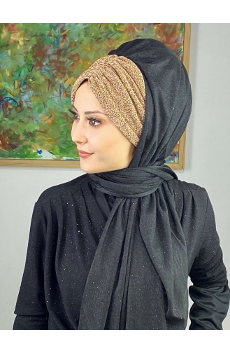 Turban Pret-a-Porter Jaune Or 17ŞAL52-08