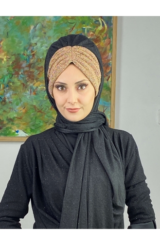 Golden Yellow Ready to wear Turban 17ŞAL52-08