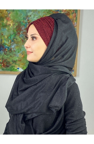 Claret Red Ready to Wear Turban 17ŞAL52-09