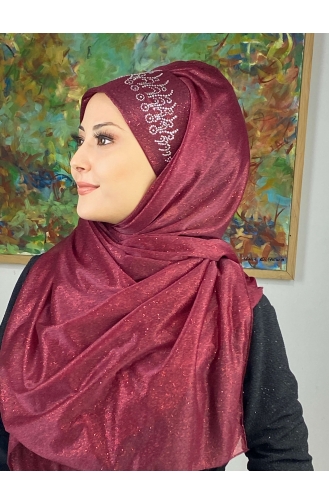 Claret Red Ready to Wear Turban 17ŞAL62-01