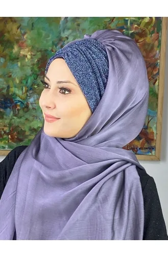 Dark Lilac Ready to wear Turban 17ŞAL1-11