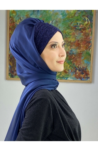 Turban Pret-a-Porter Bleu Marine 17ŞAL1-01