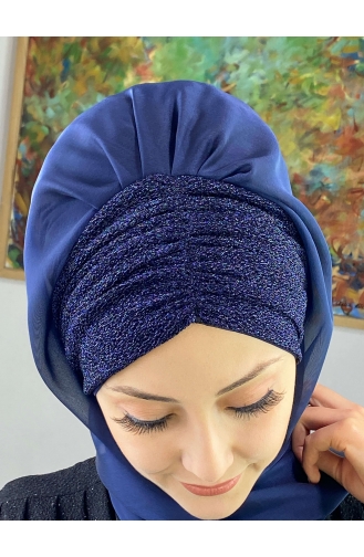 Turban Pret-a-Porter Bleu Marine 17ŞAL1-01