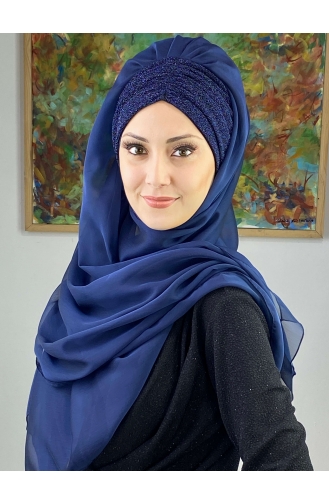 Turban Pret-a-Porter Bleu Marine 17ŞAL1-01