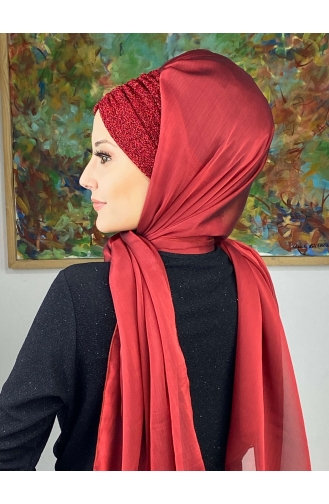 Red Ready to wear Turban 17ŞAL1-07