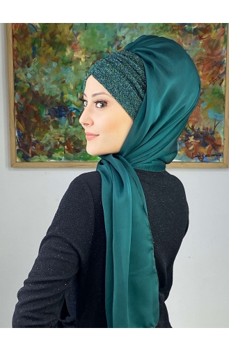 Emerald Green Ready to Wear Turban 17ŞAL1-08