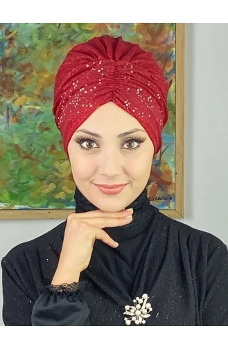 قلنسوة خارجية مُجمّعة موديل سلطان 20ARA181222-03 لون أحمر 20ARA181222-03