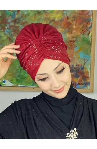 قلنسوة خارجية مُجمّعة موديل سلطان 20ARA181222-03 لون أحمر 20ARA181222-03