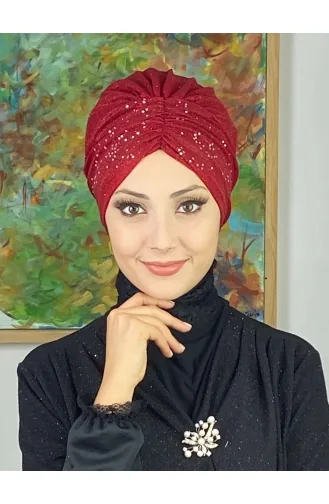 قلنسوة خارجية مُجمّعة موديل سلطان 20ARA181222-03 لون أحمر 20ARA181222-03