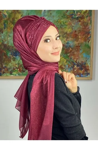 Weinrot Praktischer Turban 17ŞAL38-05