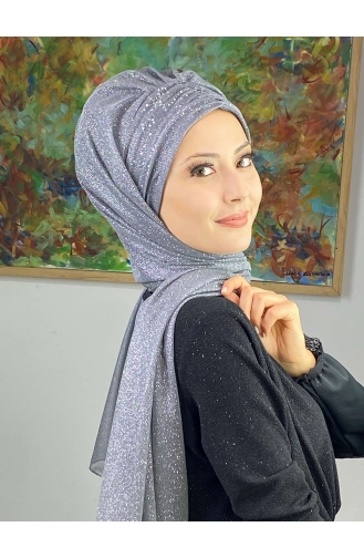 Gray Ready to wear Turban 17ŞAL38-06