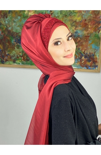 Red Ready to Wear Turban 17ŞAL12-11