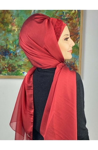 Rot Praktischer Turban 17ŞAL12-11